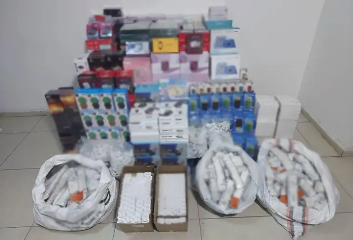 Gaziantep'te 1 milyon 350 bin TL'lik kaçak elektronik eşya ele geçirildi