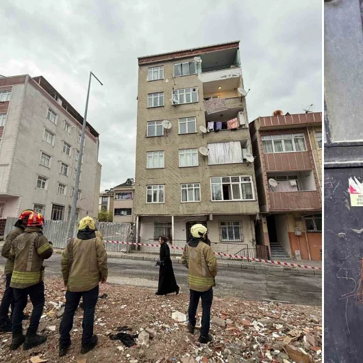 Küçükçekmece’de Korku Dolu Anlar: Çatlama Sesleri Gelen Yedi Katlı Bina Tahliye Edildi