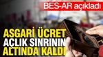 Bes-Ar Ekim Ayı Açlık Ve Yoksulluk Sınırını Açıkladı
