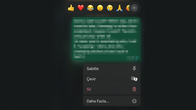 WhatsApp, iPhone uygulamasına mesaj çeviri özelliği ekledi