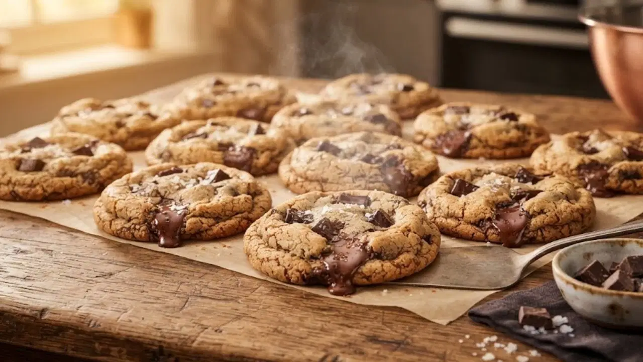 Kafe Usulü Dev Cookie Sırrı: Dışı Çıtır, İçi Akışkan New York Usulü Cookie Tarifi...