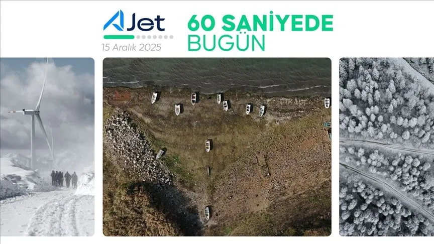 60 saniyede bugün (15 Aralık 2025)