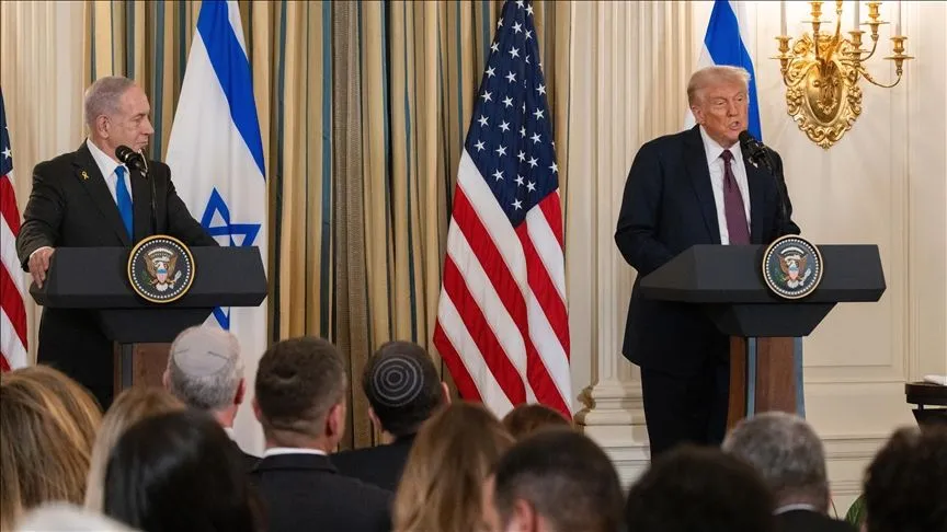 Trump, Netanyahu'nun yanında "Gazze'de savaş bitti" mesajını yineledi