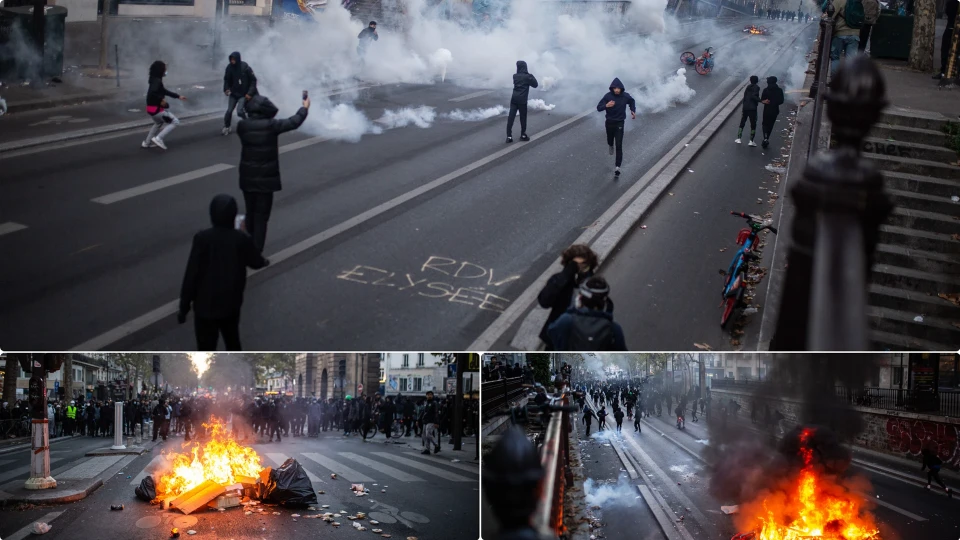 Fransa'da Protestoların Ardından Dört Kentte Sokağa Çıkma Yasağı
