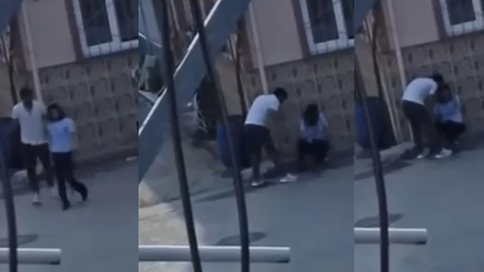 Tartıştığı kadını yol ortasında sürükleyip, zorla götürdü