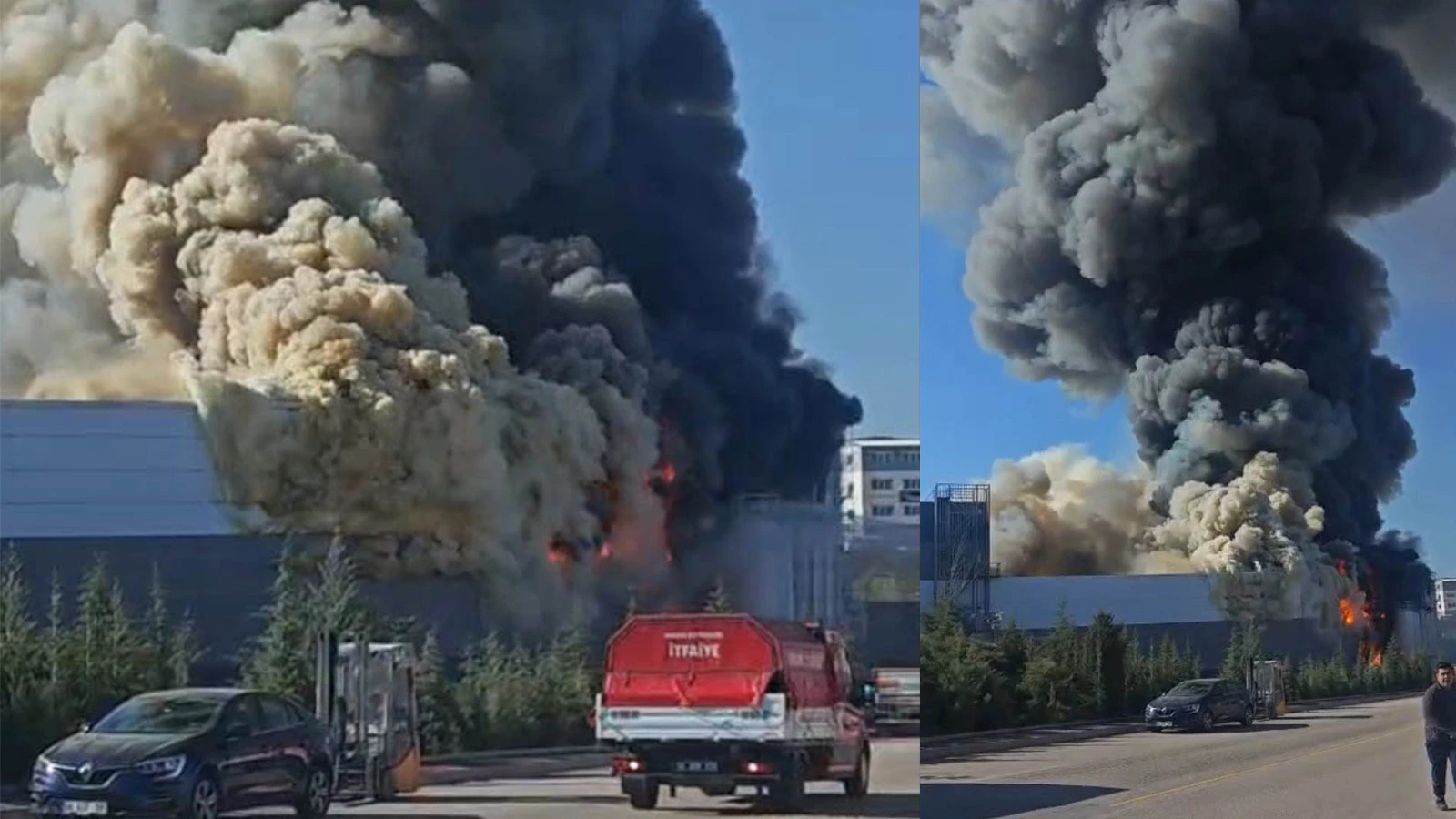 Ankara'da boya fabrikasında yangın: Acı haber geldi