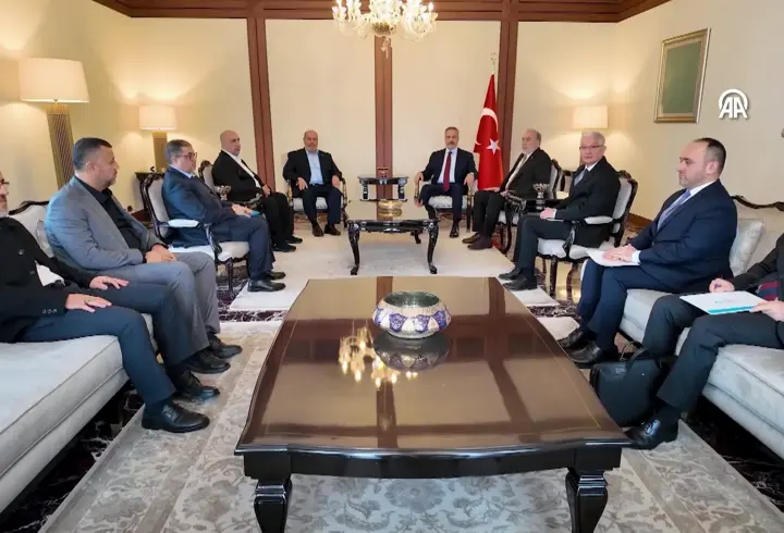 Dışişleri Bakanı Hakan Fidan, Hamas heyeti ile görüştü