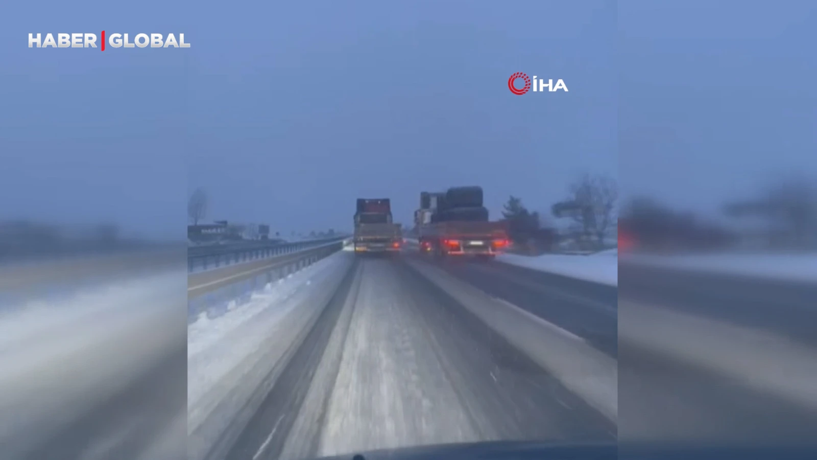 Karadeniz'i İstanbul'a bağlayan yolda kar yağışı başladı