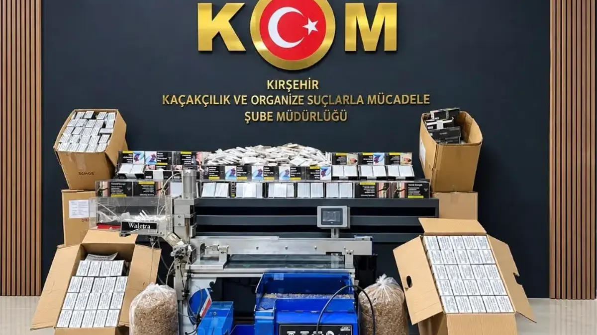Kırşehir'de 172 Bin Makaron Ele Geçirildi, 1 Şüpheli Yakalandı