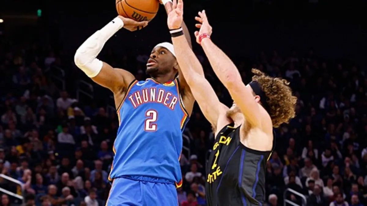NBA'de Thunder yıldızlarından yoksun Warriors'ı farklı yendi