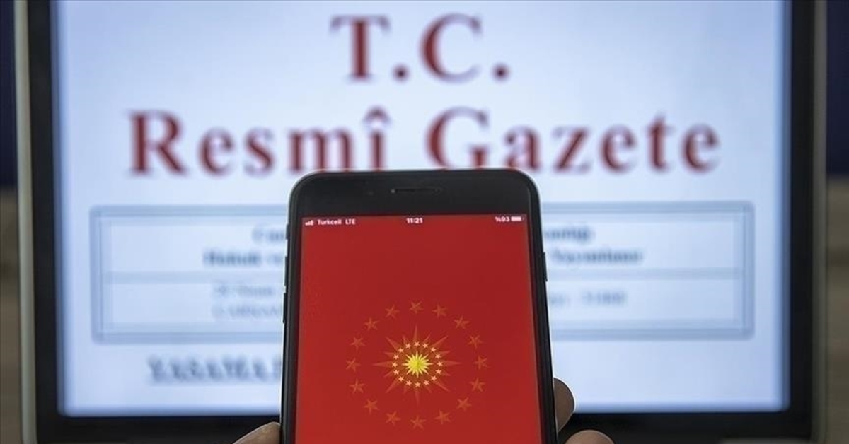 Resmi Gazete yayımlandı
