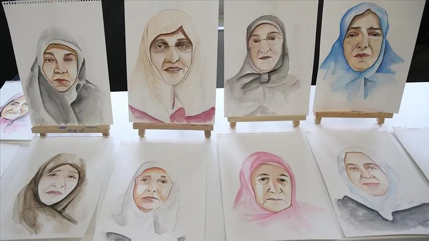 Rize'de şehit annelerine portreleri hediye edilecek