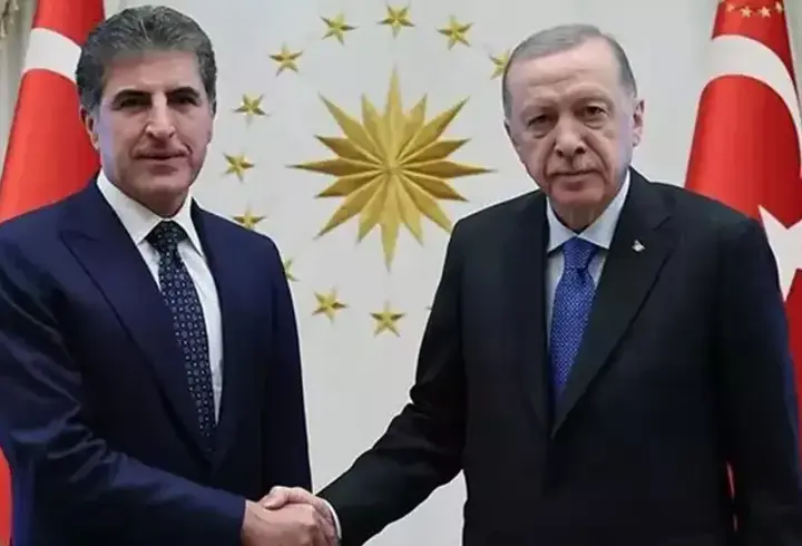 Cumhurbaşkanı Erdoğan IKBY Başkanı Neçirvan Barzani ile görüştü