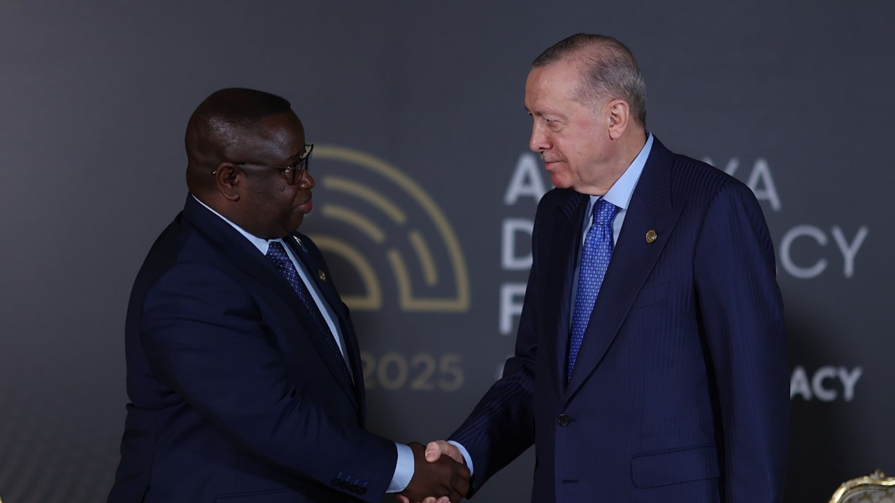 Cumhurbaşkanı Erdoğan, Sierra Leone Cumhurbaşkanı Bio ile görüştü