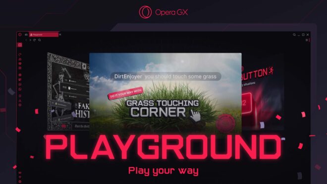 Opera GX için hazırlanan Playground özelliği tanıtıldı