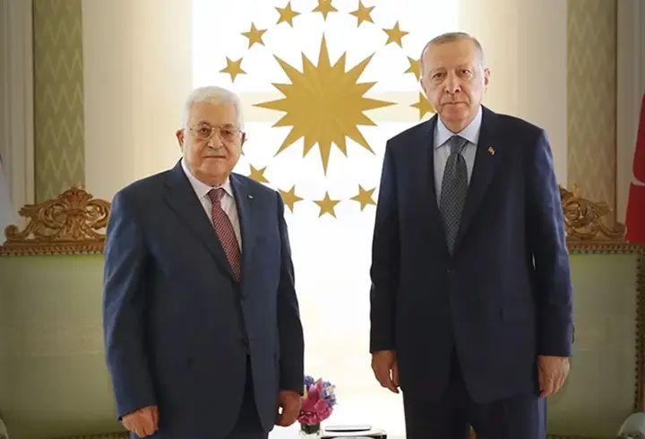 Son dakika: Cumhurbaşkanı Erdoğan Filistin Devlet Başkanı Abbas ile 'Gazze'yi görüştü