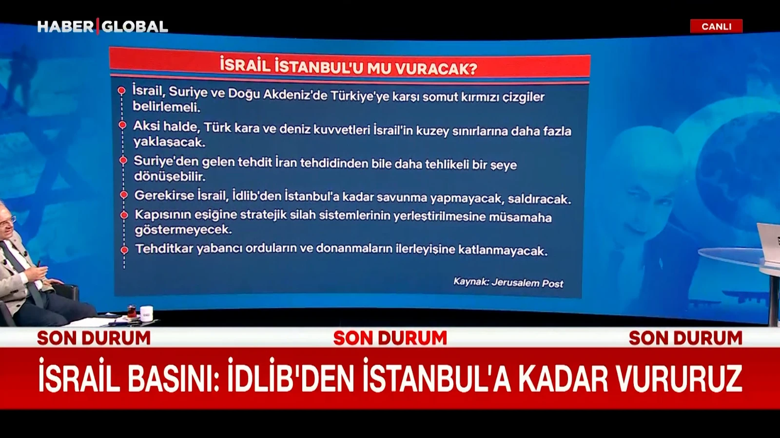 İsrail basını: İdlib’ten İstanbul’a kadar vururuz