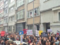 İstanbul'da parçalanmış cesedi bulunan Durdona Khokimova için protesto