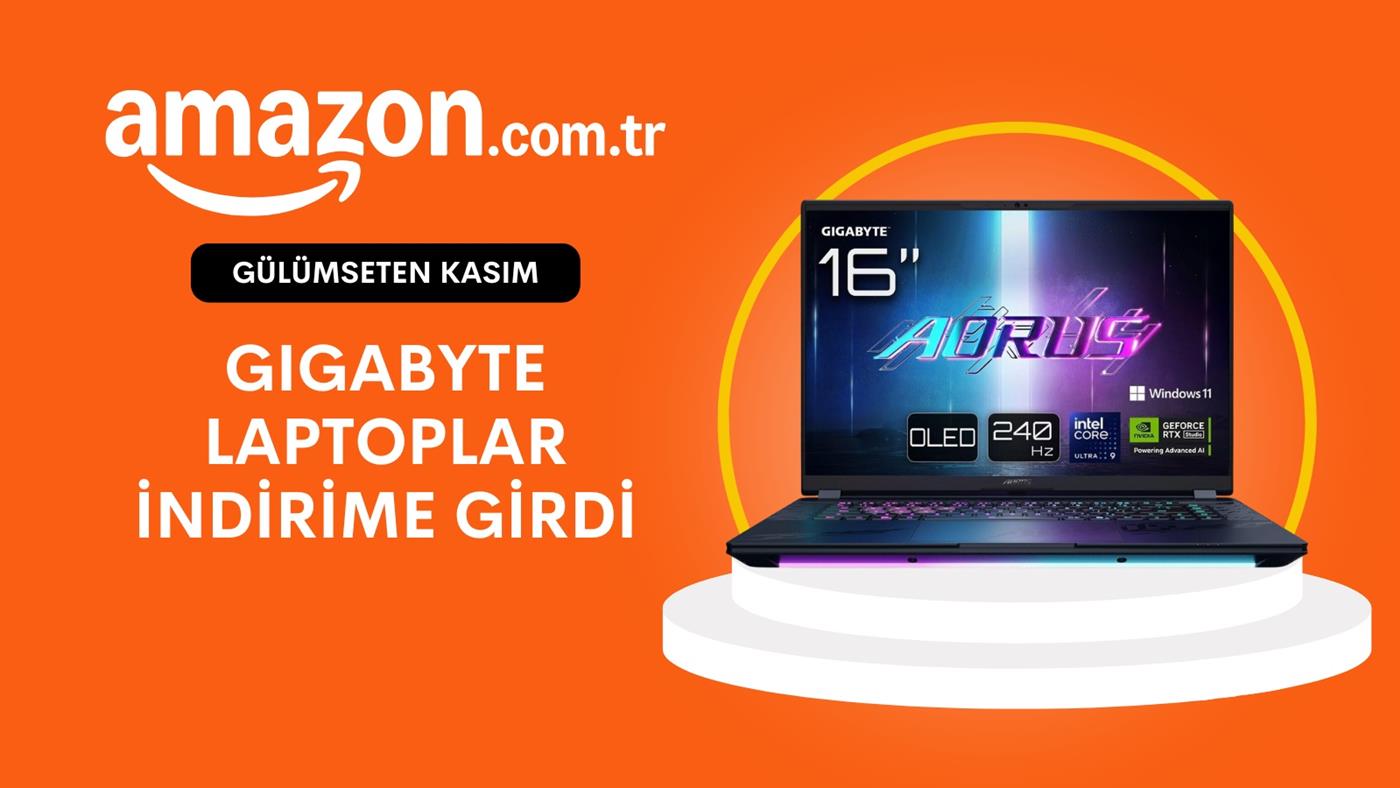 Gigabyte Gaming Laptoplar Amazon'da indirimde: 41.299 TL'den başlayan fiyatlarla!
