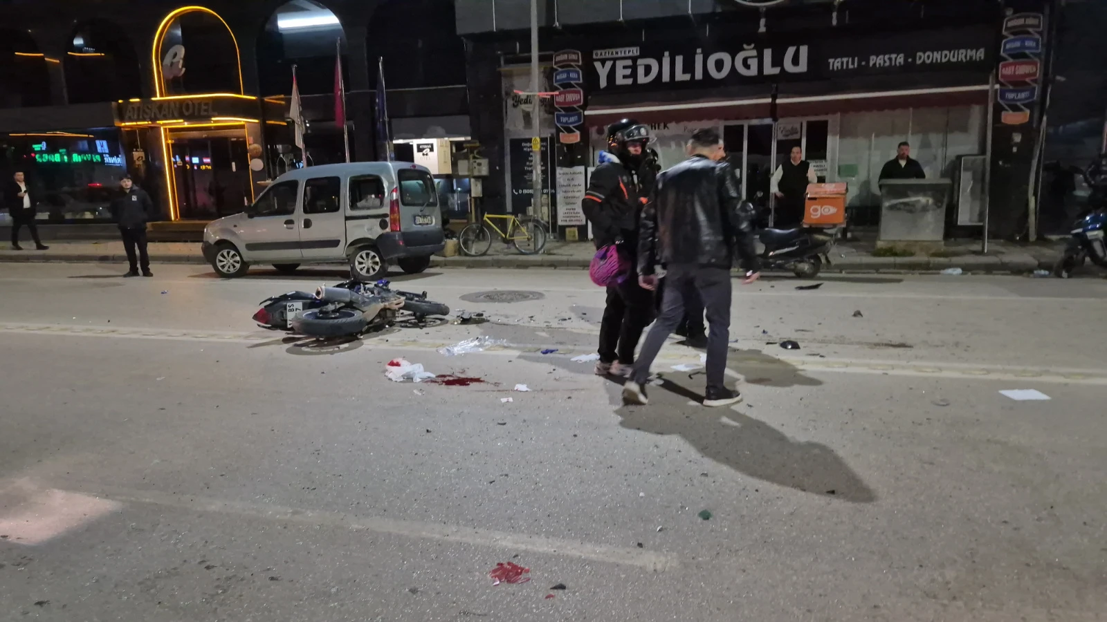 Eskişehir'de otomobille çarpışan motosikletli ağır yaralandı