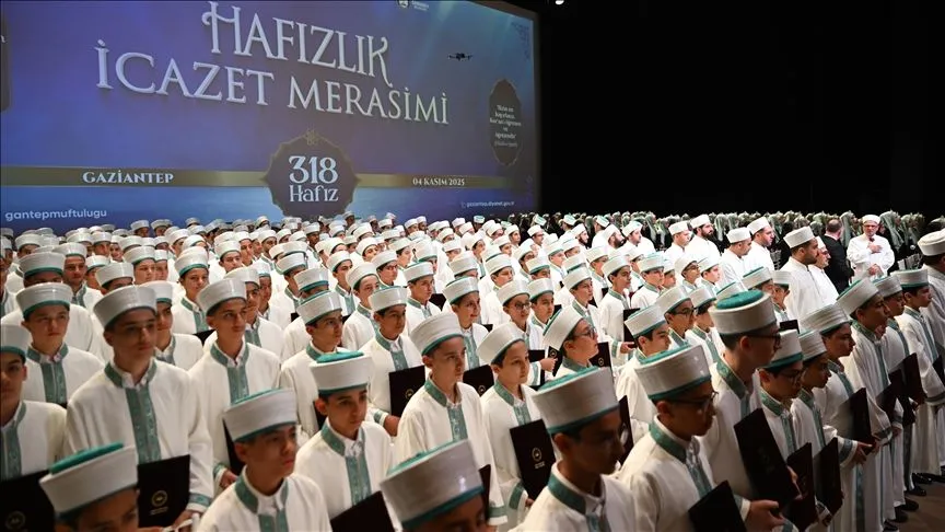 Gaziantep'te 318 hafız için icazet töreni düzenlendi