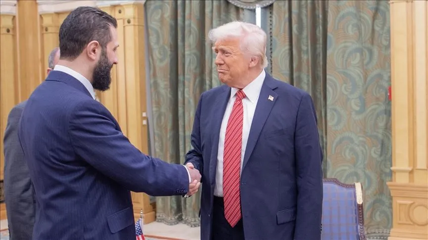 ABD Başkanı Trump ile Suriye Cumhurbaşkanı Şara bir araya geldi