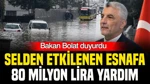 İstanbul’daki Selden Etkilenen Esnafa 80 Milyon Liralık Destek
