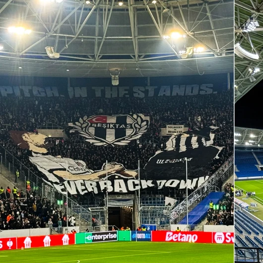 Beşiktaş Taraftarından Hoffenheim Deplasmanında Koreografi: "Asla Pes Etme"