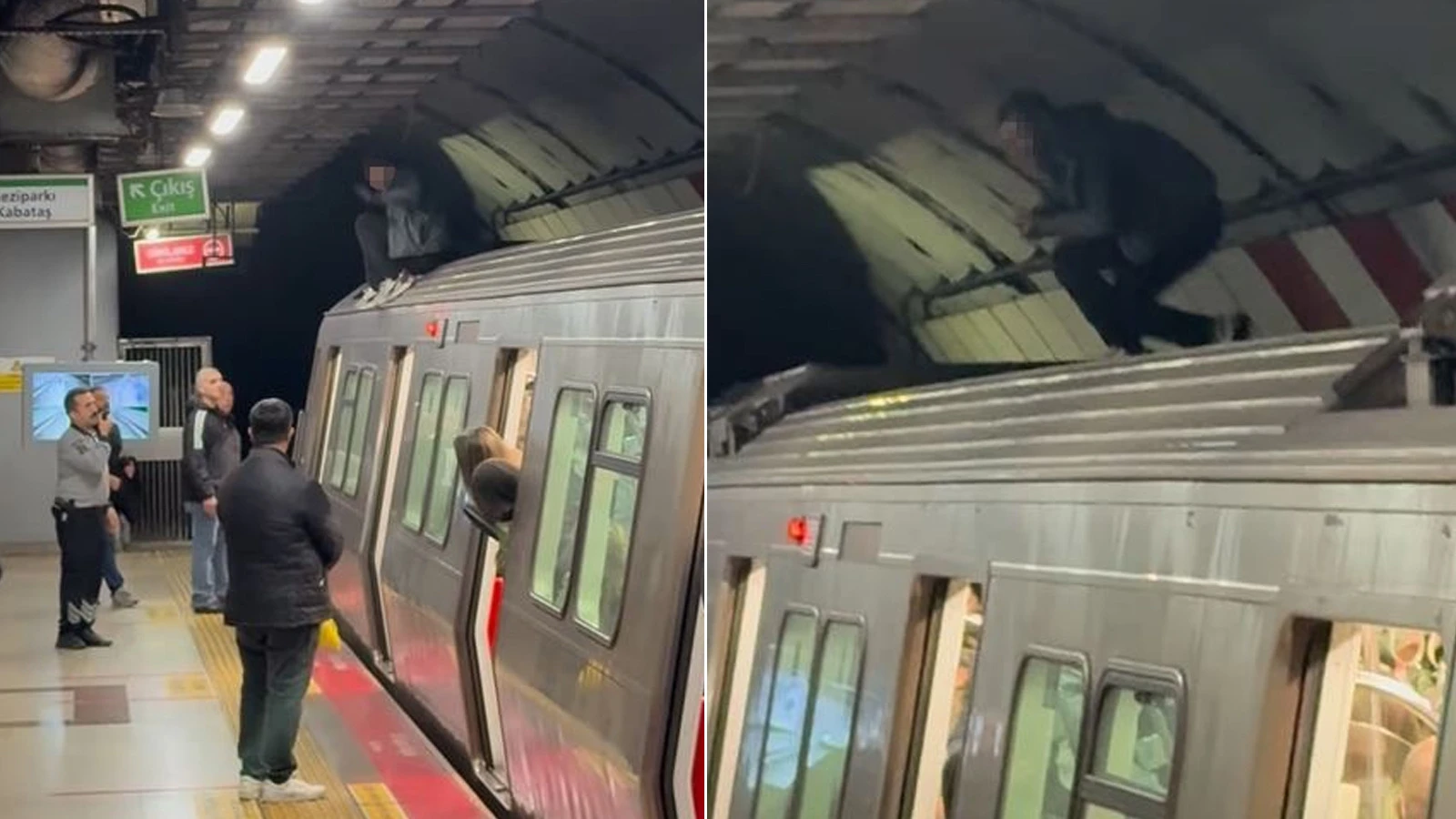 İstanbul'da metroda ilginç anlar!