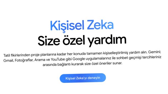Gemini’ın “Kişisel Zeka” altyapısı küresel olarak kullanıma sunuldu