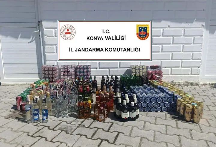 Kaynakçı dükkanında, 472 şişe içki ele geçirildi