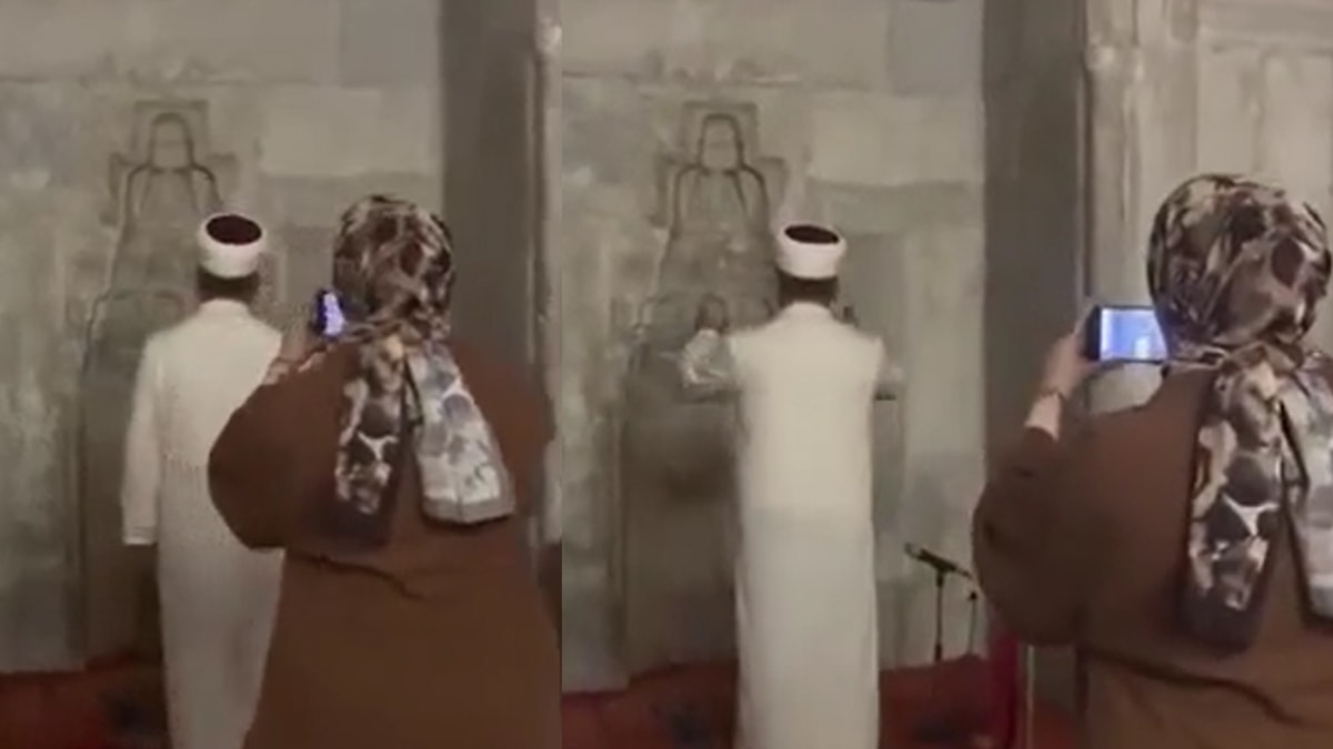 Etkileşim uğruna bunu da yaptılar! Camideki bu görüntülere tepki yağıyor