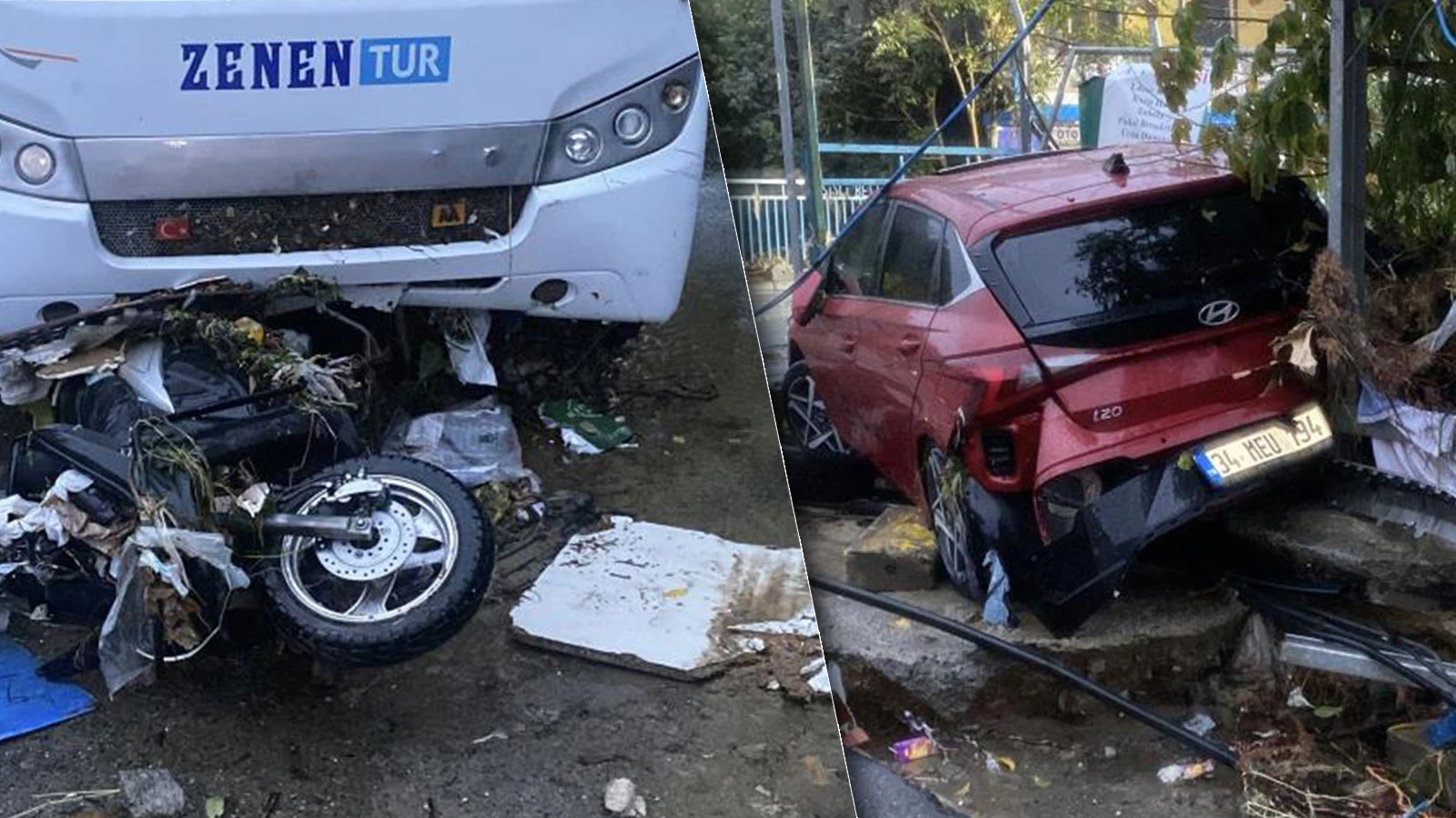 Selin Vurduğu Ayazağa’da Hasar, Gün Ağarınca Ortaya Çıktı