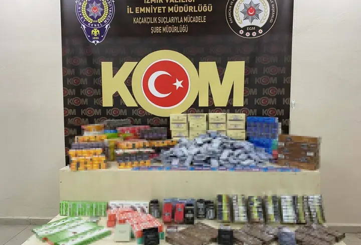 İzmir'in 9 ilçesinde operasyon; 6 milyon TL'lik kaçak ürün ele geçirildi