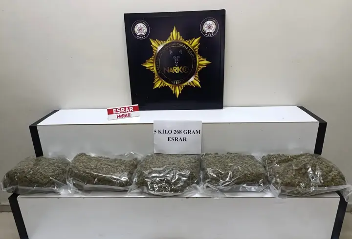 Balıkesir'de 5 kilo esrar ele geçirildi; 1 gözaltı