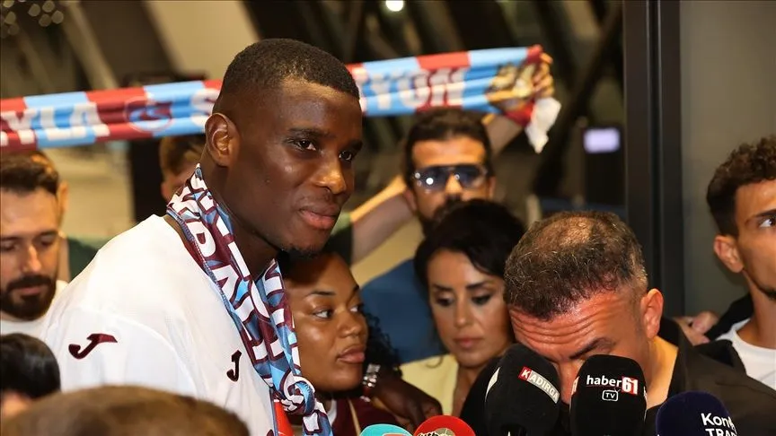 Trabzonspor'un transferde anlaştığı Onuachu Trabzon'a geldi