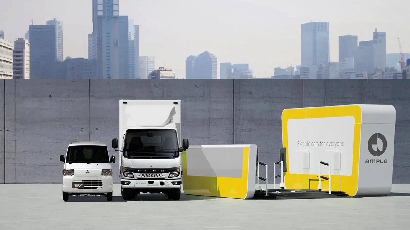 Mitsubishi, elektrikli araçlar ve kamyonlar için batarya değişim ağı başlattı