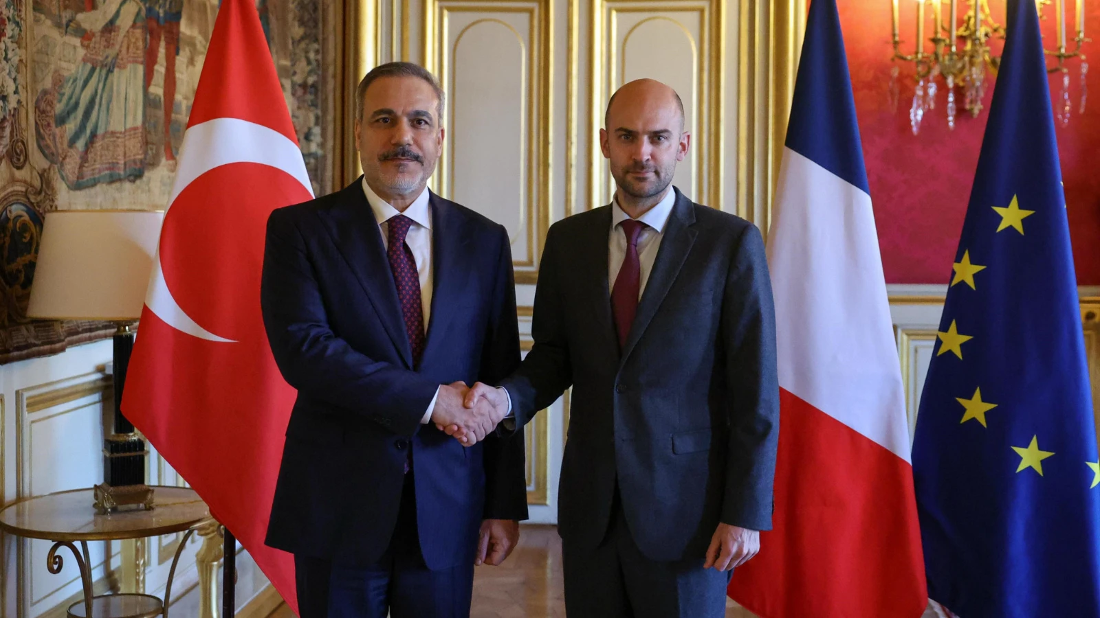 Dışişleri Bakanı Hakan Fidan, Fransız mevkidaşıyla görüştü