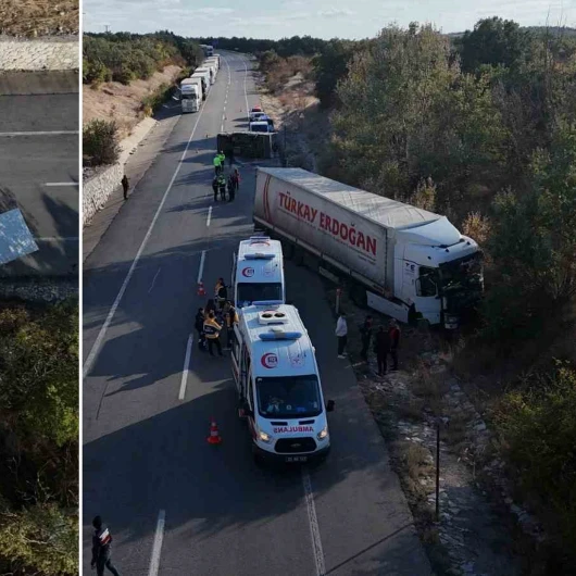 Edirne’de Tır Kuyruğunda Kaza: Tır İle Kamyonet Çarpıştı, Dört Kişi Yaralandı