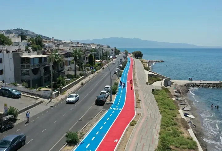Bodrum Turgutreis'e 3 kilometrelik bisiklet ve koşu yolu
