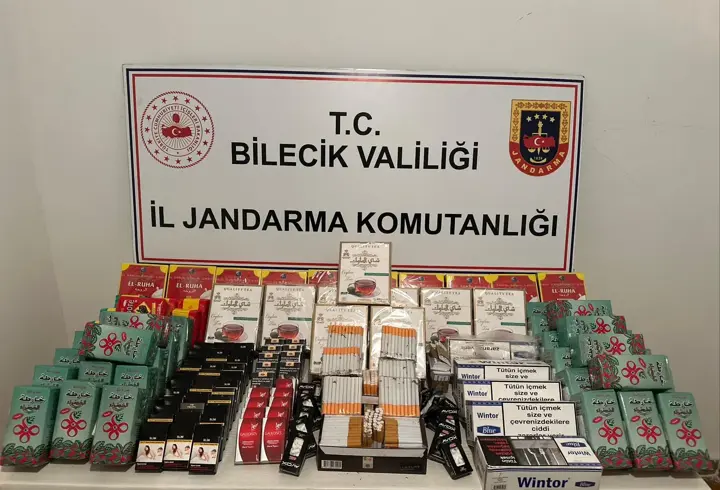 Bilecik'te gümrük kaçağı sigara ve çay ele geçirildi