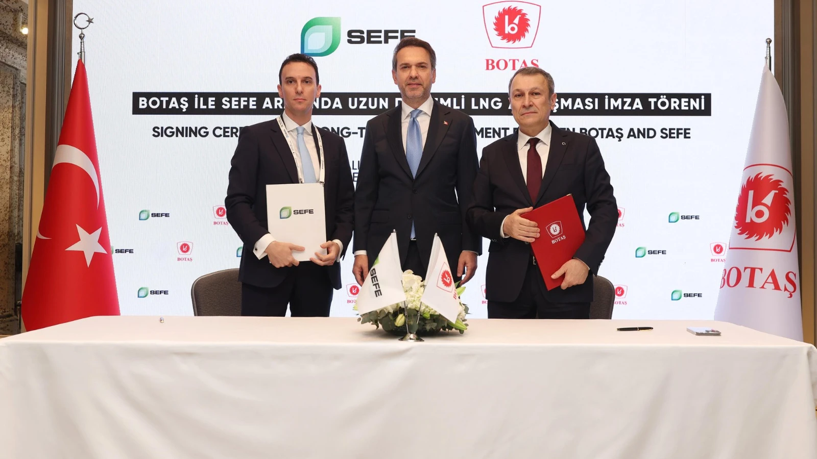 BOTAŞ, enerji şirketleri ENI ve SEFE ile uzun dönemli anlaşma imzaladı