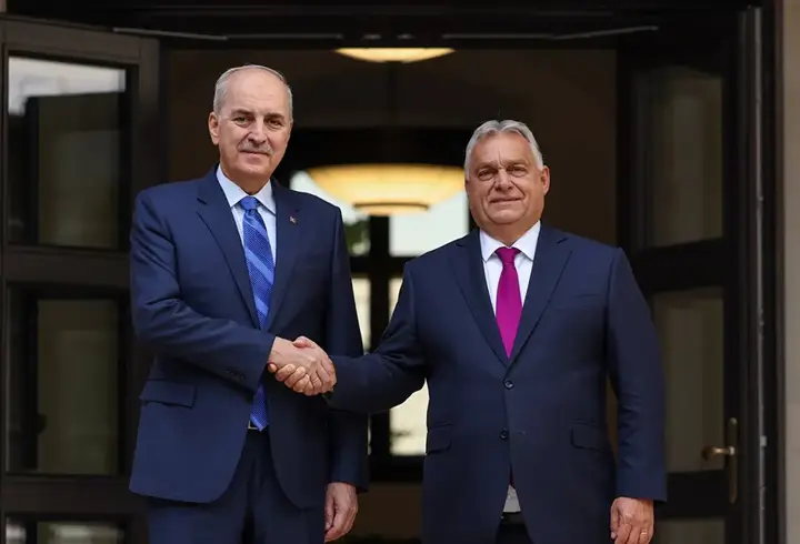 TBMM Başkanı Kurtulmuş, Macaristan Başbakanı Orban ile bir araya geldi