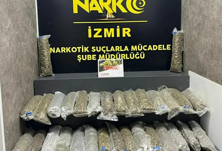 İzmir'de 23 kilo esrar ele geçirildi; 1 tutuklama