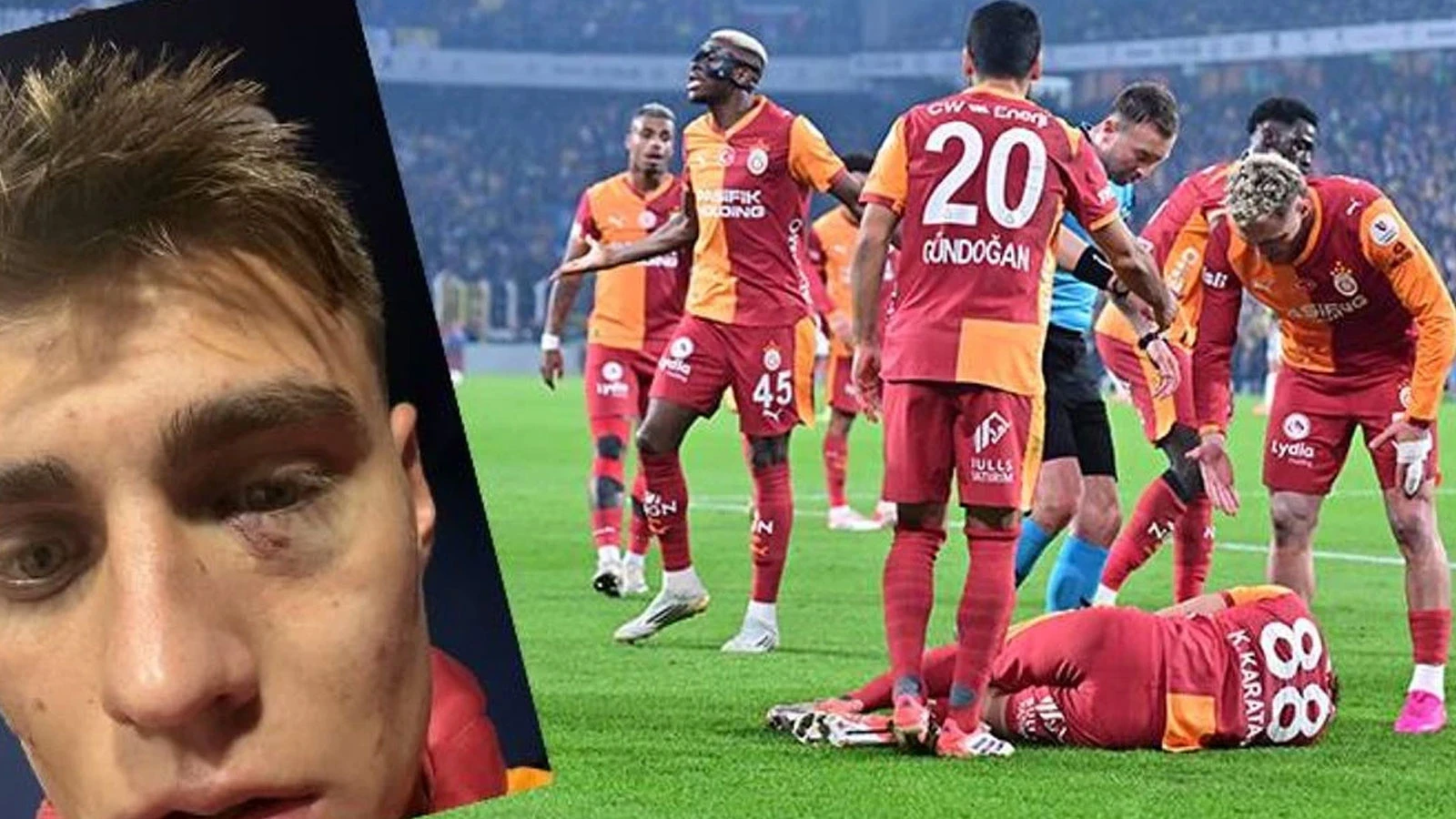 Derbide Kazımcan Karataş'a çakmak atan taraftarın cezası belli oldu!