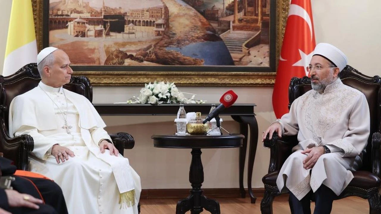 Diyanet İşleri Başkanı Arpaguş, Papa 14. Leo ile görüştü
