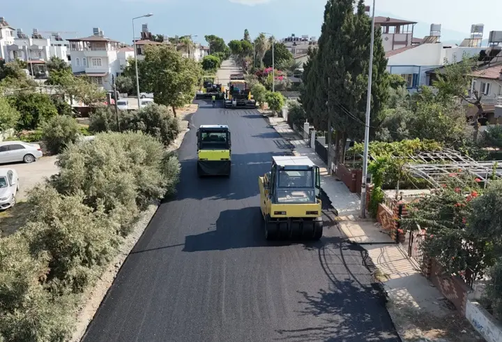 Arsuz'da beton asfalt çalışması tamamlandı