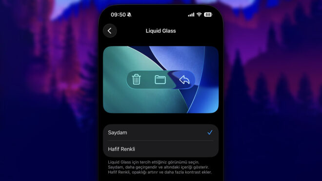 iOS 26.1, “Liquid Glass” saydamlığını azaltmaya yönelik yeni bir ayar seçeneği getirdi
