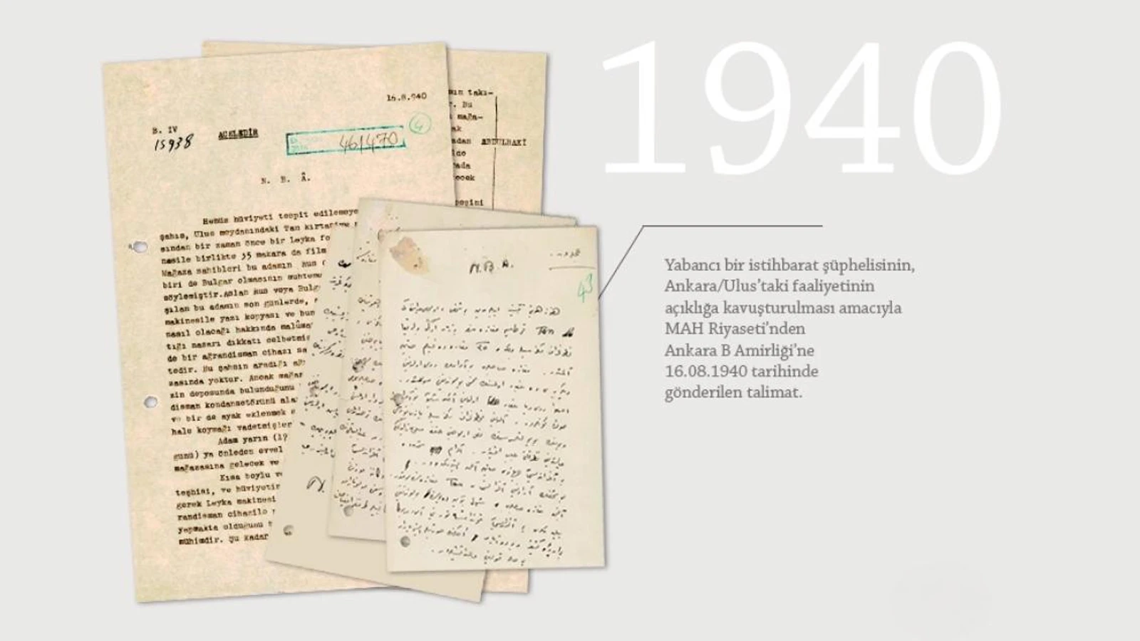 MİT 86 yıllık istihbarat belgesini yayımladı