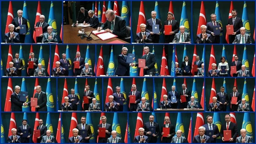 Türkiye ile Kazakistan arasında 20 anlaşma imzalandı